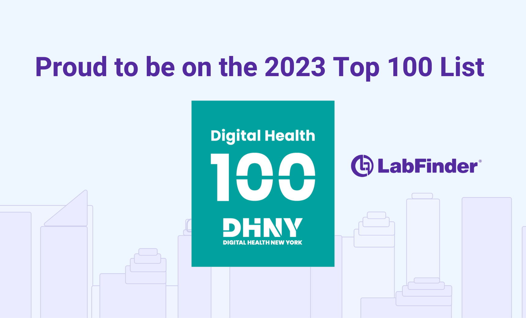 LabFinder Named Among Top 100 Digital Health Innovators in New York Region